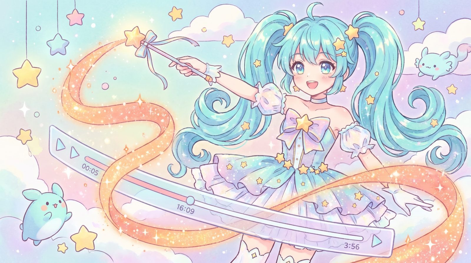 51视频 动漫封面：VTuber 动漫剪辑｜51视频教你做治愈系短动漫